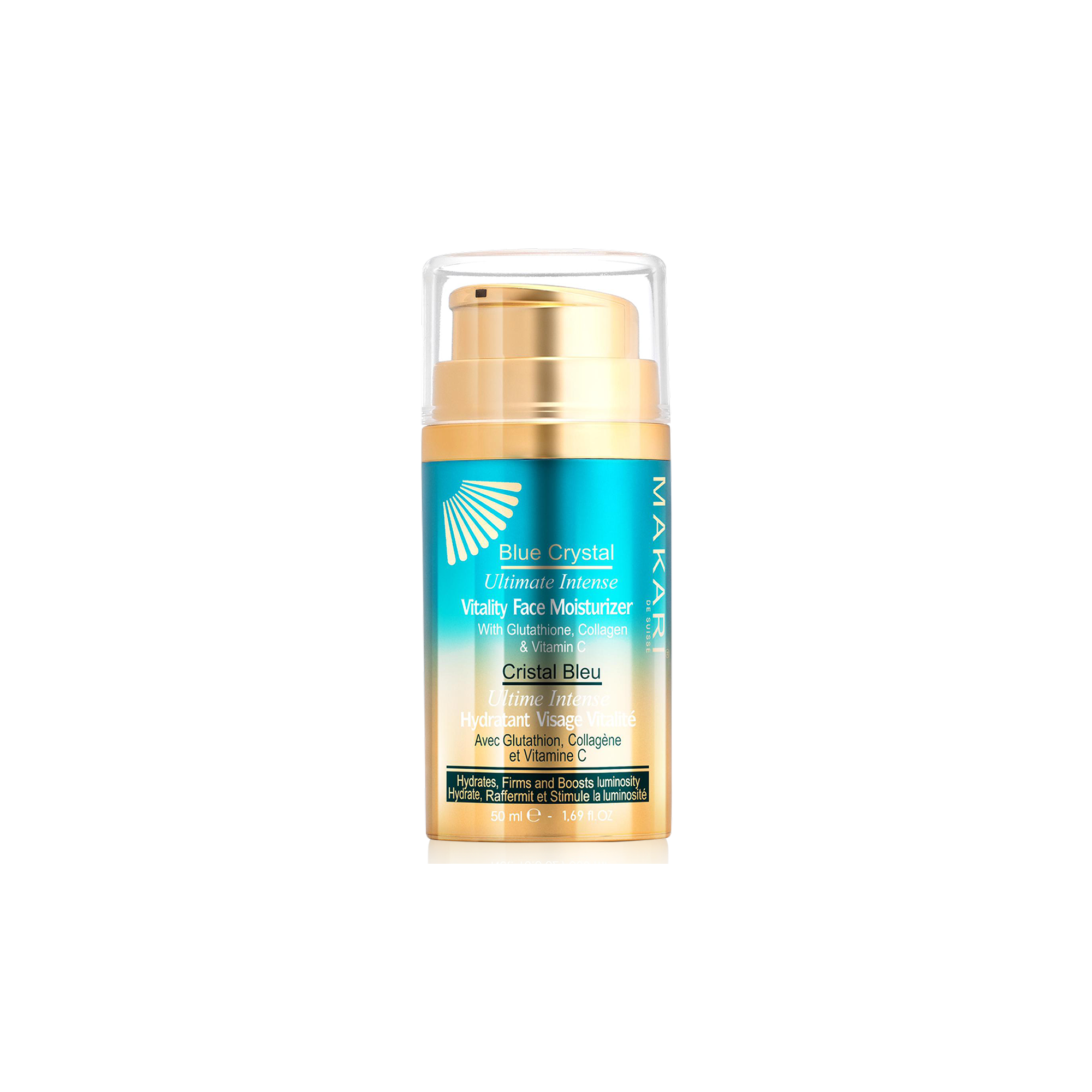 makari glutathione Blue Crystal Vitality Face Moisturizer Unveil your skin’s natural beauty.For years MAKARI BLUE CRYSTAL ORALIGHT CAPSULES: