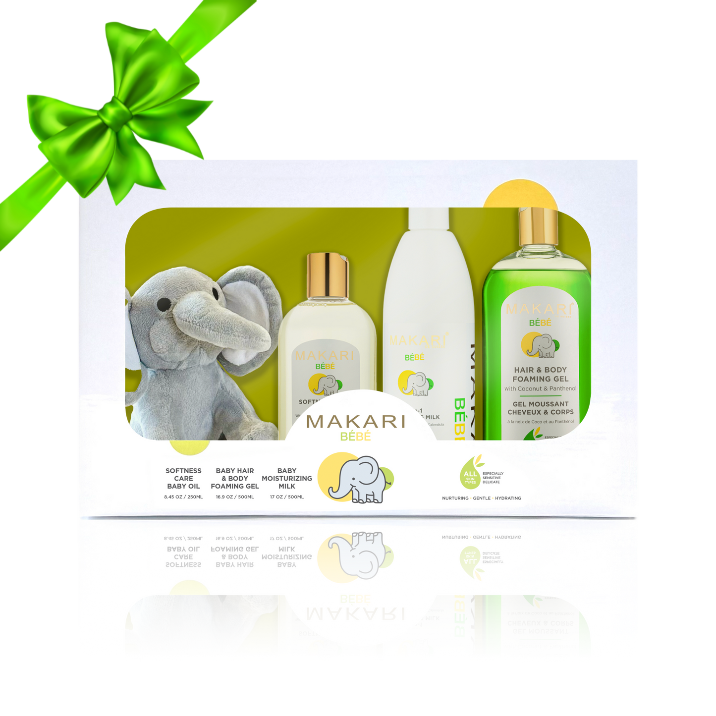 Baby Set With Oil & Foaming Gel & Milk 500ml - Image 1