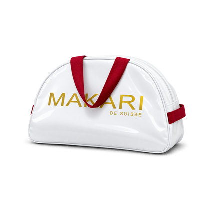 Official Makari White Duffle Bag With Rollers - Image 1