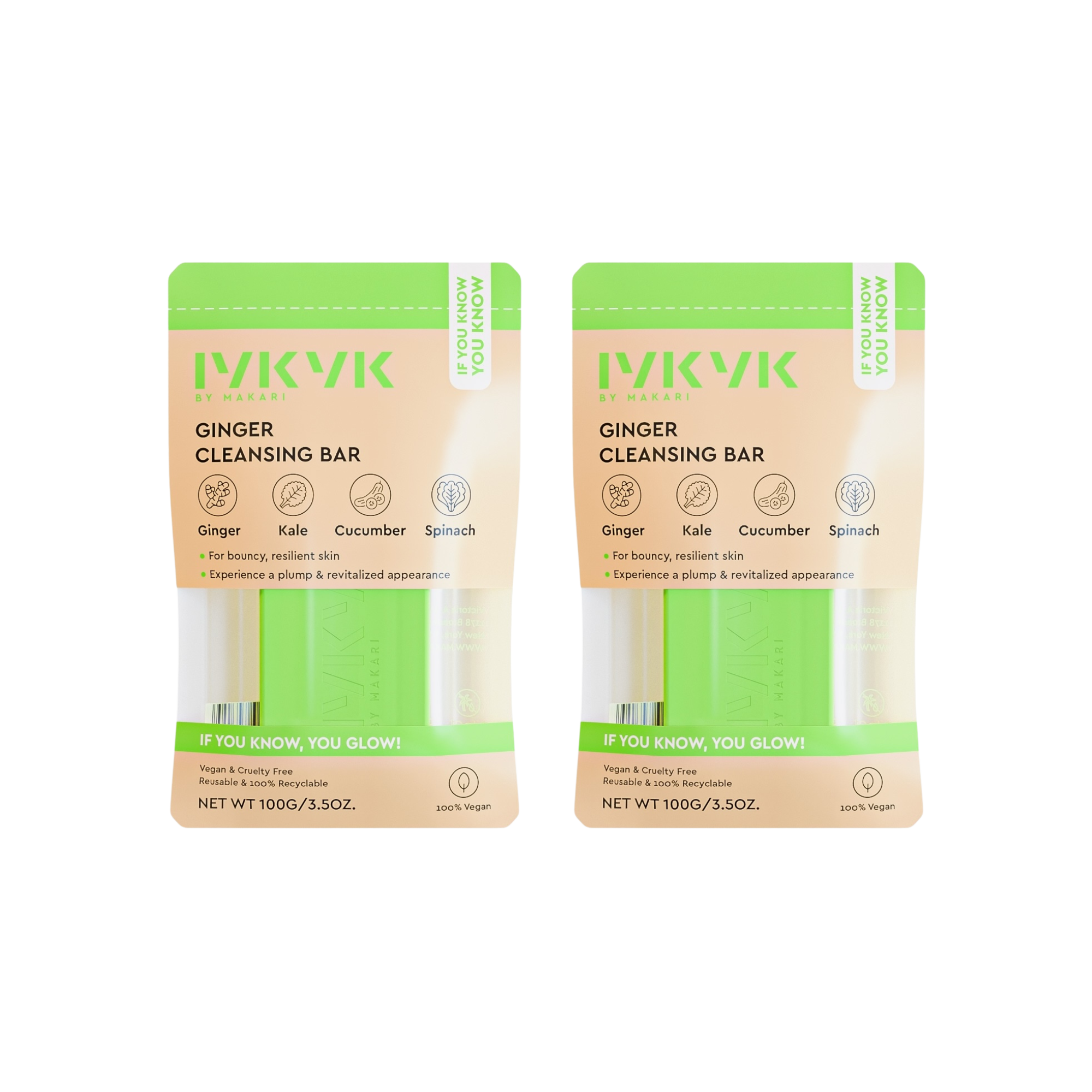 IYKYK GINGER CLEANSING BAR - 2 PACK - Image 1
