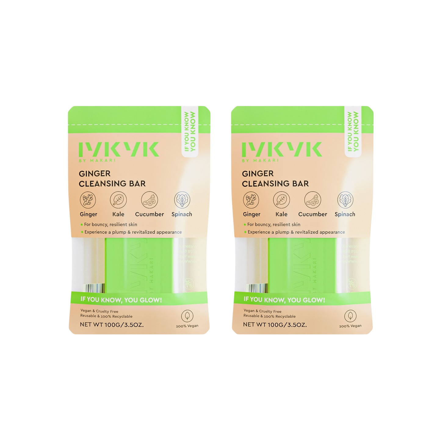 IYKYK GINGER CLEANSING BAR - 2 PACK - Image 1