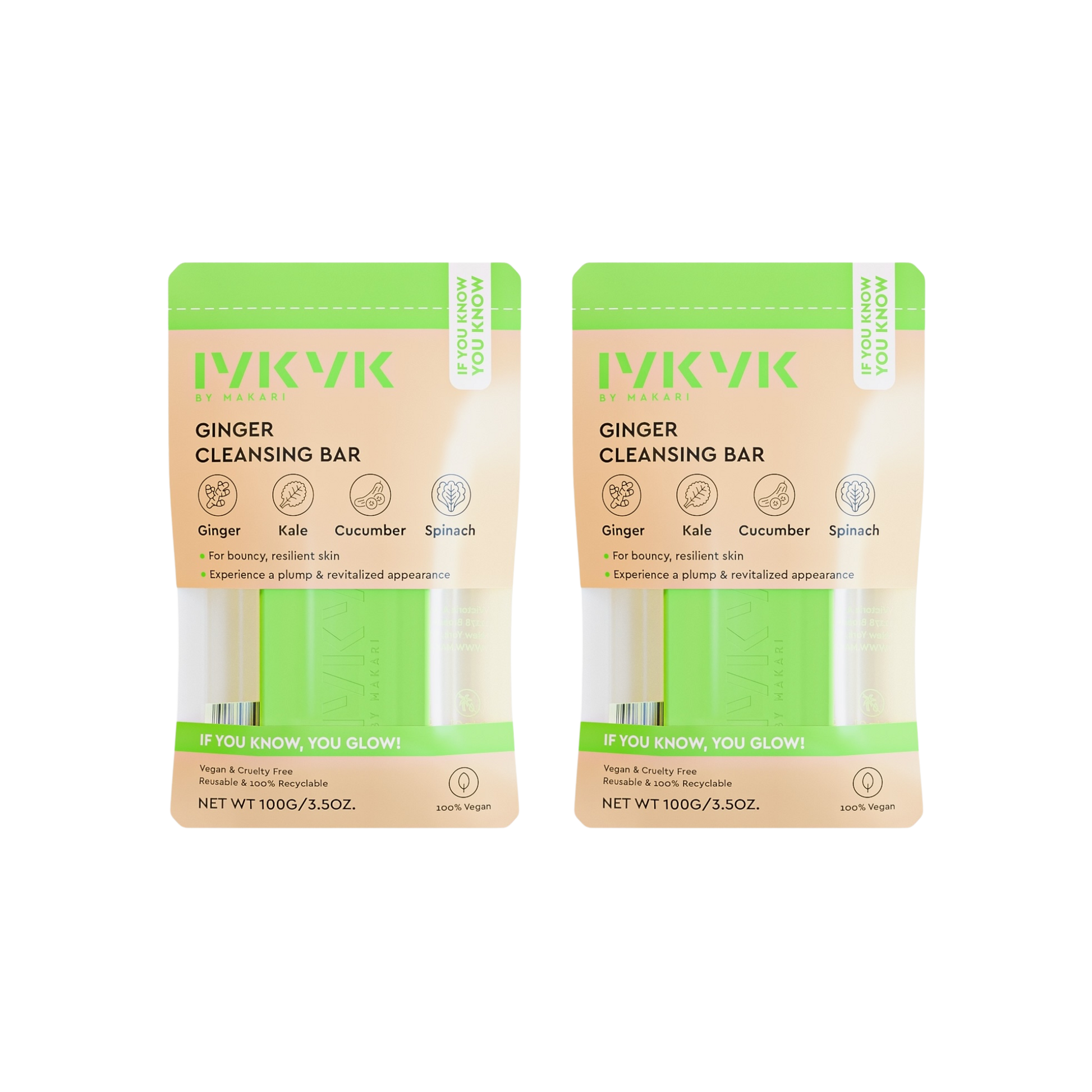 IYKYK GINGER CLEANSING BAR - 2 PACK - Image 1