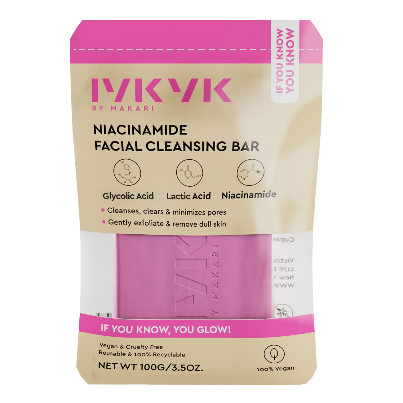 Niacinamide Facial Cleansing Bar - IYKYK - Image 1