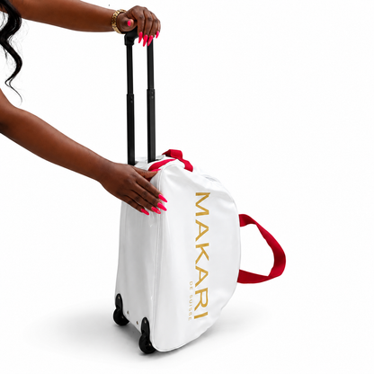 Official Makari White Duffle Bag With Rollers - Image 2